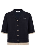Luecc Crop Cardigan 503863 | Navy | Co'couture