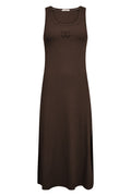 Grannycc Rib Emb Tank Dress 503891 | Dark Brown | Co'couture