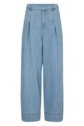 Tillycc Pleat Pant 504008 | Fade Denim | Co'couture