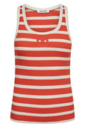 Grannycc Rib Emb. Tank Top 503906 | Offwhite Flame | Co'couture