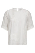 Neacc SS O-Blouse 504047 | White | Co'couture