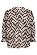 Memphiscc SS V-Blouse 503953 | Off white | Co'couture