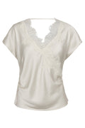 Iduncc Lace SS Blouse 503896 | Off white | Co'couture