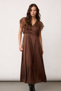 Iduncc Lace Dress 503828 | Dark Brown | Co'couture