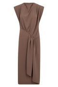 Falconcc Pleat Dress 503835 | Walnut | Co'couture