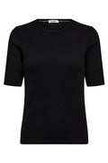 Grannycc Rib SS O-Tee 504064 | Black | Co'couture
