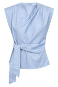 Sianacc Pleat Top 503838 | Pale Blue | Co'couture
