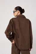 Beltoncc Denim Shirt 500261 | Dark Brown | Co'couture