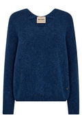Thora V-Neck Knit | Ensign Blue | Strik fra Mos Mosh