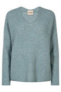 Thora V-Neck Knit | Lead | Strik fra Mos Mosh