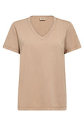 Dala V-SS Basic Tee | Sesame | T-shirt fra Mos Mosh