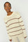 Rola Bine Stripe Crewneck Knit | Coffee Quartz | Mos Mosh
