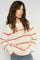 Rola Bine Stripe Crewneck Knit | Spicy Orange | Mos Mosh
