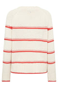 Rola Bine Stripe Crewneck Knit | Spicy Orange | Strik fra Mos Mosh