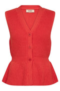 Herbi Knit Vest | Spicy Orange | Vest fra Mos Mosh