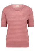 Bouch Dotty SS Knit | Dusty Rose | Strik fra Mos Mosh