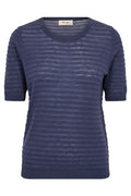 Bouch Dotty SS Knit | Crown Blue | Strik fra Mos Mosh