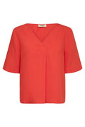 Raina Alexis Blouse | Spicy Orange | Bluse fra Mos Mosh