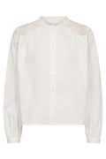 Inda Cotton Lace Shirt | Ecru | Skjorte fra Mos Mosh