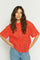 Lia River SS Lace Shirt | Spicy Orange | Mos Mosh