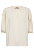 Jewi 3/4 Sleeve O-neck Tee | Ecru | T-shirt fra Mos Mosh