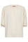 Jewi 3/4 Sleeve O-neck Tee | Ecru | Mos Mosh