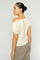 Shima Solid Sleeveless Tee | Ecru | Mos Mosh