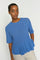 Thora SS O-Neck Frill Knit | Ultramarine | Mos Mosh