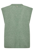 Thora Knit Vest | Turf Green | Vest fra Mos Mosh