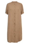 Arleth SS Linen Dress | Petrified Oak | Kjole fra Mos Mosh