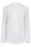 Artina Linen Shirt | White | Skjorte fra Mos Mosh