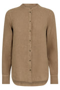 Artina Linen Shirt | Petrified Oak | Skjorte fra Mos Mosh