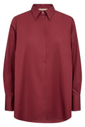 Enola Cotton Shirt | Cabernet | Skjorte fra Mos Mosh