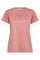 Vika Aina V-SS Tee | Dusty Rose | Mos Mosh