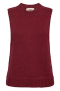 Bine Cotton Knit Top | Cabernet | Strik fra Mos Mosh