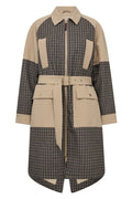 Aline Check Jacket | Doeskin | Jakke fra Mos Mosh