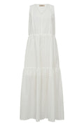 Sabria Embo SL Dress | White | Kjole fra Mos Mosh
