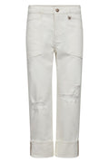 Rachel Destroy Jeans 30' | White | Jeans fra Mos Mosh