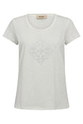 Sherri O-SS Glam Tee | Ecru | T-shirt fra Mos Mosh