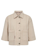 Reine Stripe Jacket | Doeskin | Jakke fra Mos Mosh