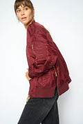 Ruby Bomber Jacket | Cabernet