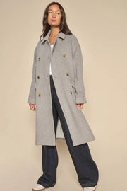 Venice Wool Coat | Grey Melange | Jakke fra Mos Mosh