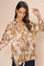 Jelena Voile Marble Shirt | Burlwood | Skjorte fra Mos Mosh