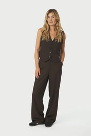 Vendetta Suit Waistcoat | Dark Brown | Vest fra Neo Noir