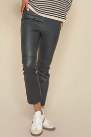 Sarina Stretch Leather Legging  | Phantom | Skindbukser fra Mos Mosh