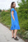 Sunrise Crop Dress | New Blue | Kjole fra Co'couture