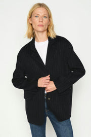 Karita Idun Wool Blazer | Salute Navy | Blazer fra Mos Mosh