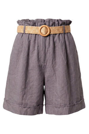 Fiorella Bermuda Shorts | Dark Maroon