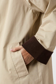 Anneli Cord Coat | Ivory | Jakke fra Neo Noir