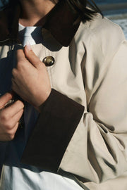 Anneli Cord Coat | Ivory | Jakke fra Neo Noir